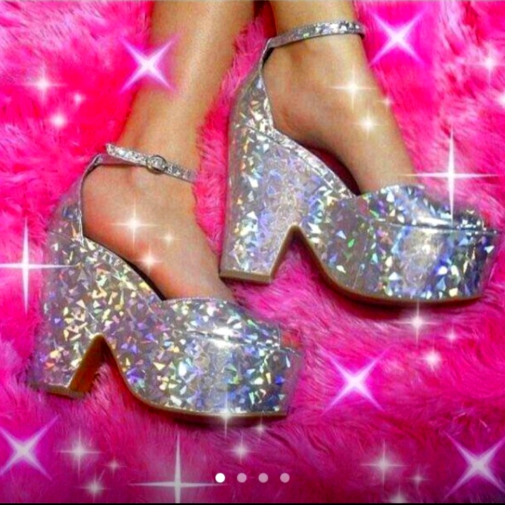 Jeffrey Campbell Holographic Platforms